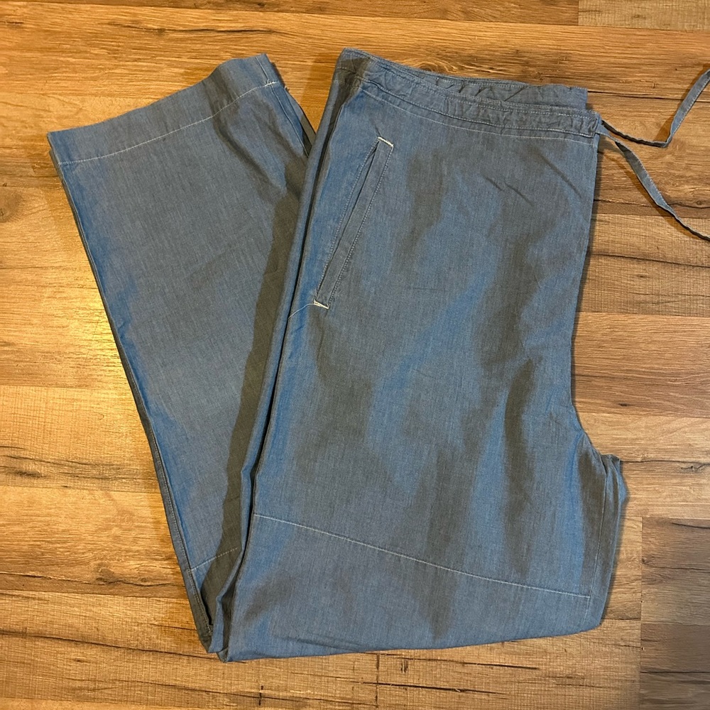 GAP Body Drawstring Wide Leg Pants Snap button fly brand new with tags